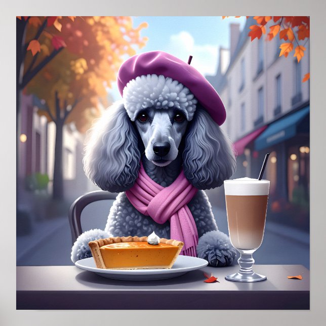 Chic Pudel (Pumpkin Paj och Pumpkin Spice Latte) Poster (Framsidan)