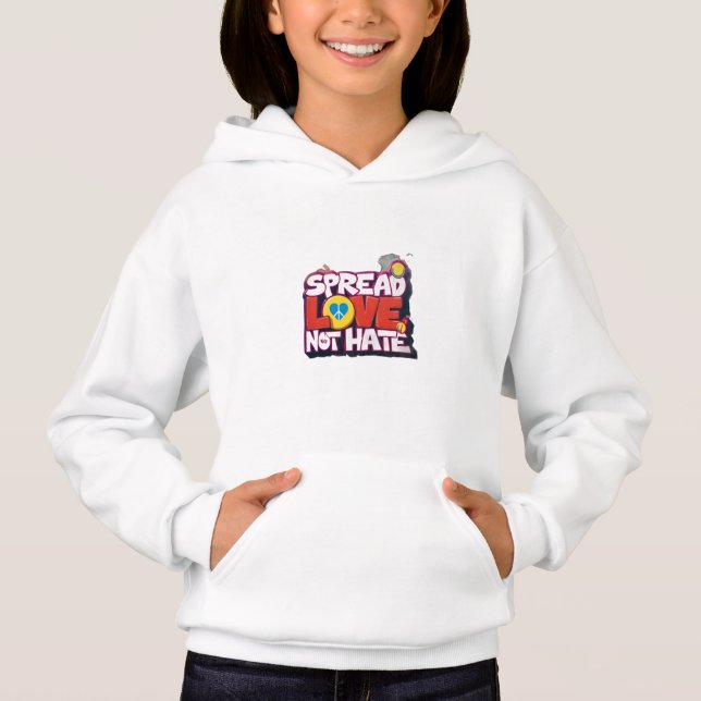 Chic Pullover Hoodie for Girls T Shirt (Framsida)