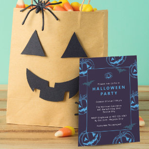 Chic Pumpa Halloweenfest Inbjudningar