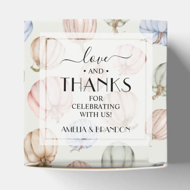 Chic Pumpkins Gender Neutral Baby Shower Presentaskar (Överdel)