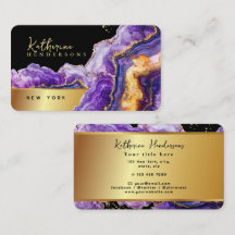 Chic Purple Agate gold glitter marble Professional