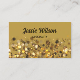 Chic QR-kod guldljus glitter professionell Visitkort