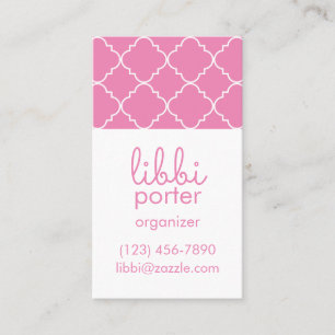 Chic Quatrefoil Business eller kontaktkort Visitkort