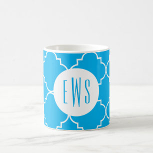 Chic Quatrefoil Monogram Mugg