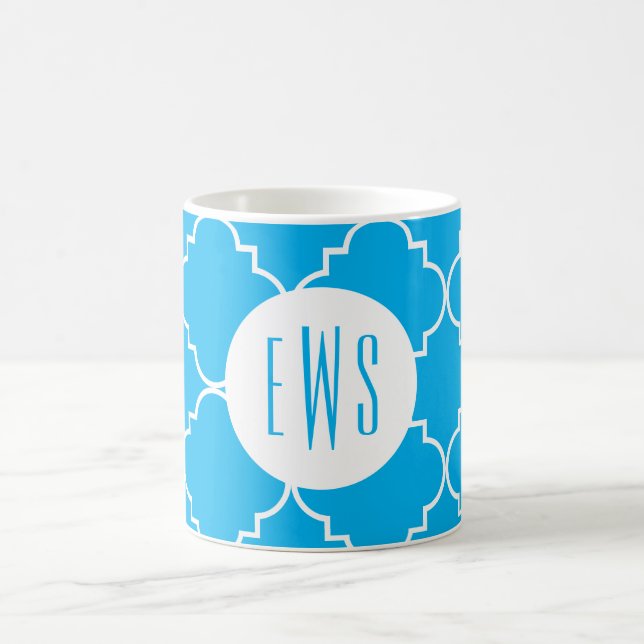 Chic Quatrefoil Monogram Mugg (Center)