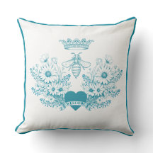 Chic Queen Bee | Krona Bee Dekorativ kudde