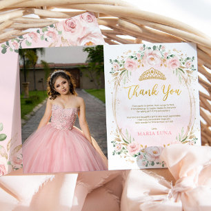 Chic Quinceañera 15:e födelsedagen - tack för ditt Inbjudningar