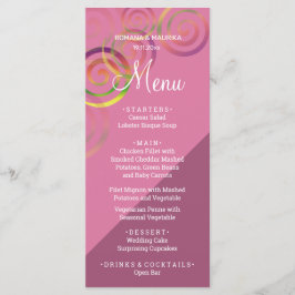 Chic Rainbow Spiral med djup Lila Meny