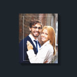 Chic Ram och Monogram Photo Canvastryck<br><div class="desc">Fullt-utfallsfotoduk med en elegant tunn ram och ett 3-brev monogram. Anpassa den med din bröllop-dejt, din familj namn eller valfri text för en vacker och unik biet av väggkonst.</div>