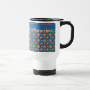 Chic Rangoli Flowers and Polkas on Blue Resemugg