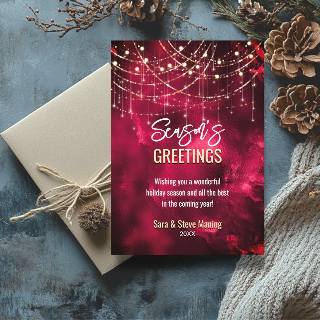 Chic Red glitter glitter ljus jul nytt år (Skapare uppladdad)