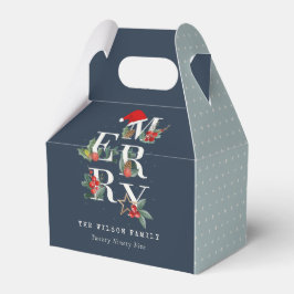 Chic Red Grönt White God jul Foliage Presentaskar