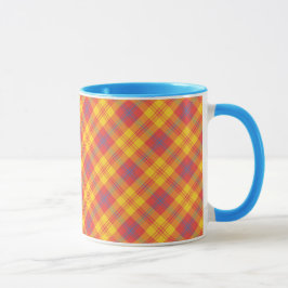 Chic Red Gult och Blue Play Coffee Mugg
