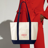 Chic Red Navy Beauty/Mode Branded Promotional