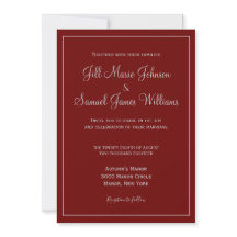 Chic Red och Grått Bröllop