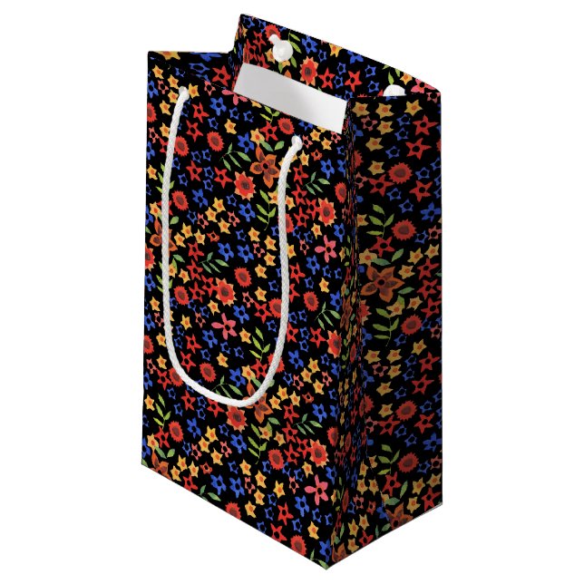Chic Retro Ditsy Blommigt Anpassningsbar Small Gif (Framsidan Vinklad)