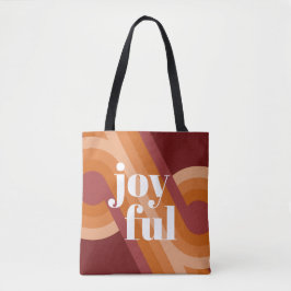 Chic Retro Funky Abstrakt Vågar Art Mönster Tygkasse