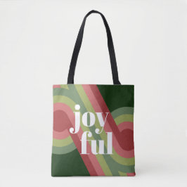 Chic Retro Funky Abstrakt Vågar Art Mönster Tygkasse