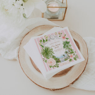 Chic Retro Handflatan Vår Baby Shower Pappersservett