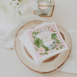 Chic Retro Palm Springs | Baby Shower Pappersservett