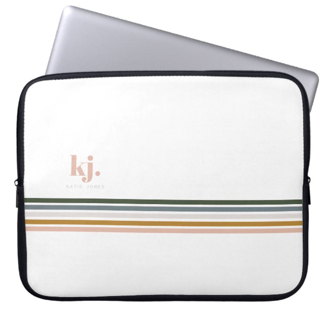 Chic Retro Rand Monogram Laptop sleeve (Framsidan)