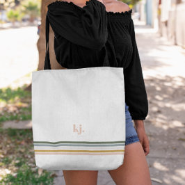 Chic Retro Rand Monogram Tote Bag Tygkasse
