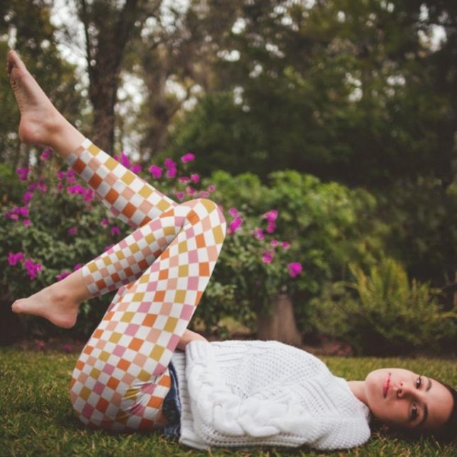 Chic Retro Urban Checkerboard Leggings (Skapare uppladdad)