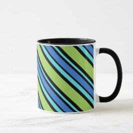 Chic Ringer Mugg, Blue Måne Deckcourt Rand Mugg