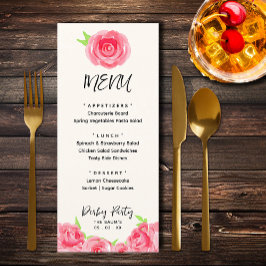 Chic Ro Blommigt Derby Day Party Meny