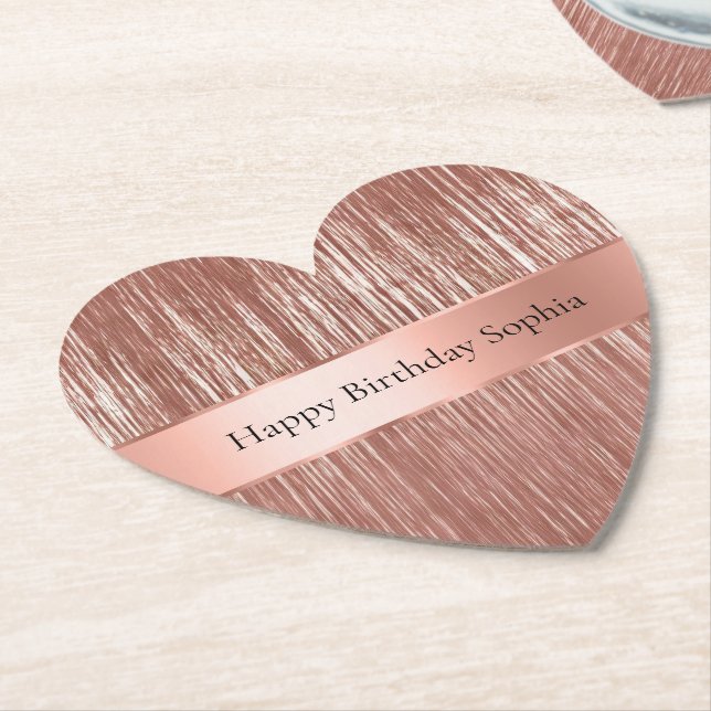 Chic Ro Glam Tinsel Rand jul Underlägg Papper (Vinklad)