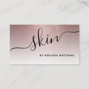 Chic Ro Glitter Esthetician Skin care Visitkort