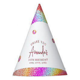 Chic Ro Glitter Regnbågsvett för Guld 16 födelseda