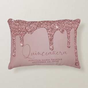 Chic Ro Gnistra Glitter Drives Quinceanera Prydnadskudde