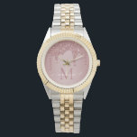 Chic Ro Gnistra Guld Glitter driver Monogram Armbandsur<br><div class="desc">Girly Ro Gnistra Glitter driver Monogram med mode faux rosa/ro Guld guld i glitter på chic med anpassningsbar monogram och namn. Designad av Cedar och String. Om du vill anpassa dig ytterligare klickar du på länken "anpassa ytterligare" och användor designen verktyg för att ändra designen. Kontakta oss om du behöver...</div>
