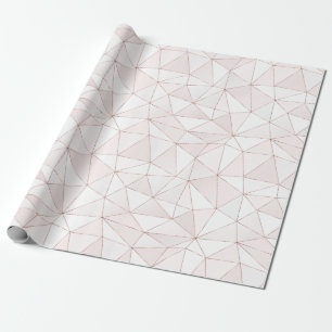 Chic Ro Gold Foil Geometric Abstrakt Mönster Presentpapper