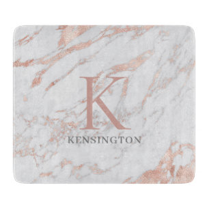 Chic Ro Gold Foil Marble Monogram