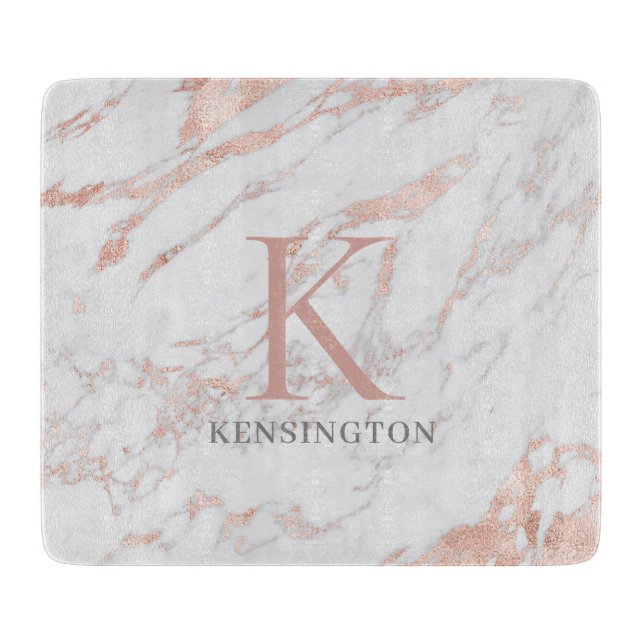 Chic Ro Gold Foil Marble Monogram (Framsidan)