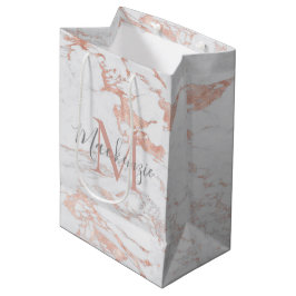 Chic Ro Gold Foil Marble Monogram