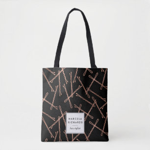 Chic Ro Guld Bobby Stift Black Personlig Tygkasse