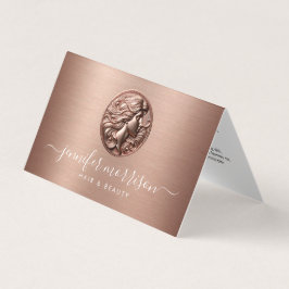Chic Ro Guld Cameo Beauty, Hair, Skincare Visitkort