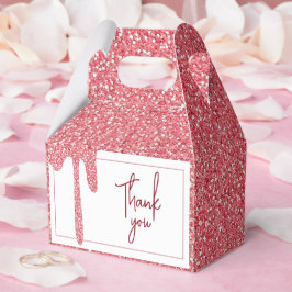 Chic Ro Guld Drip Glitter Sweet 16 Birthday Presentaskar