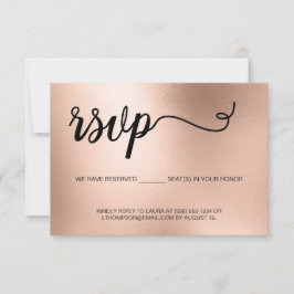 Chic Ro Guld Elegant Typografi Glitter OSA Kort