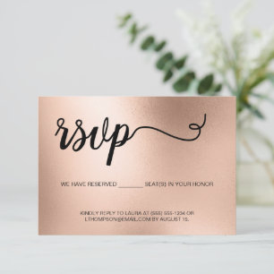 Chic Ro Guld Elegant Typografi Glitter OSA Kort
