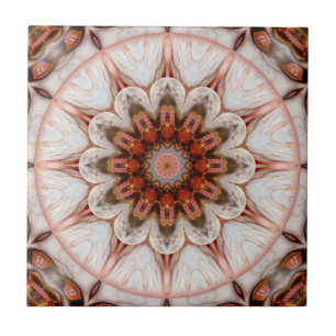 Chic Ro Guld Feather Geometric Blommigt Tile Kakelplatta