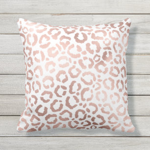 Chic Ro Guld Leopard Cheetah Animal Print Kudde