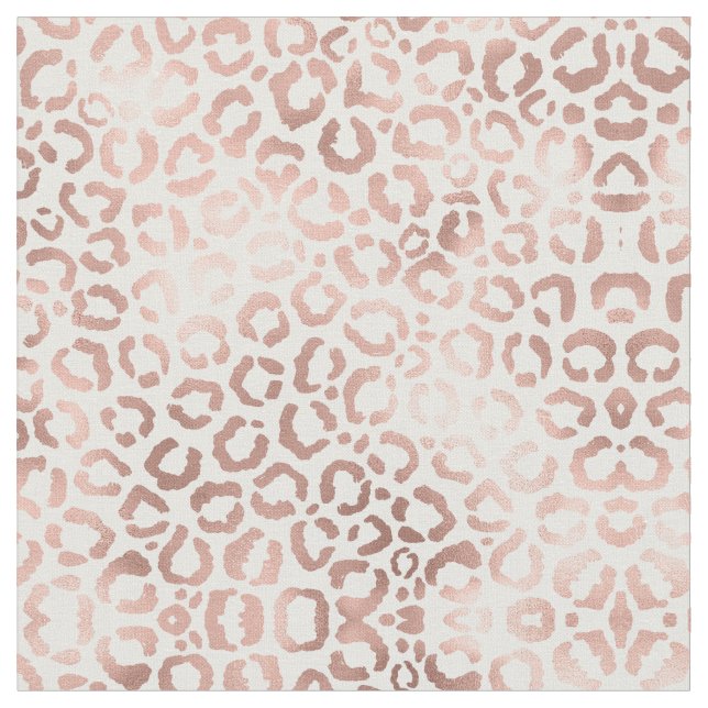 Chic Ro Guld Leopard Cheetah Animal Print Tyg (Närbild)