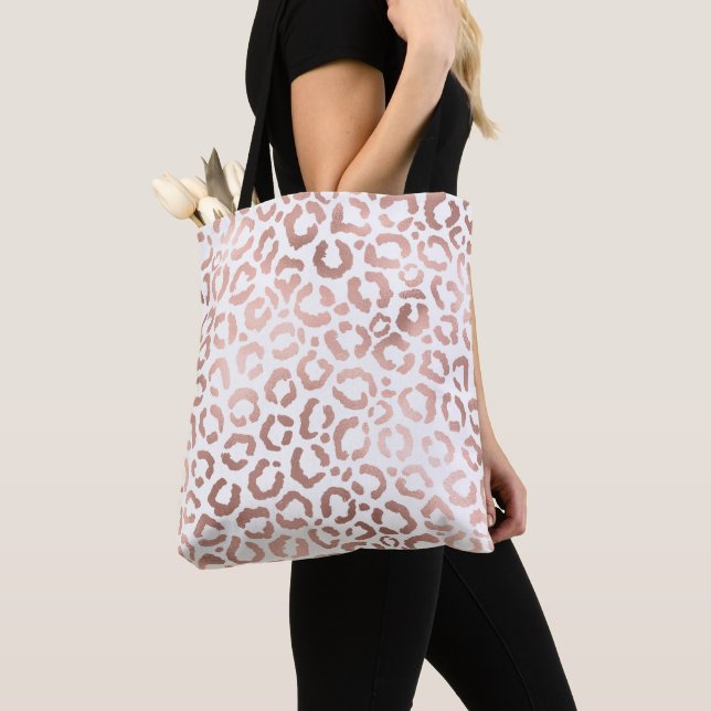 Chic Ro Guld Leopard Cheetah Animal Print Tygkasse (Närbild)