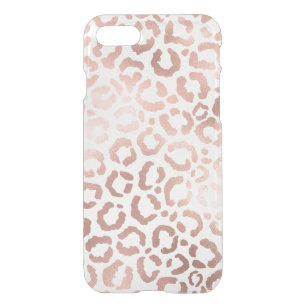 Chic Ro Guld Leopard Cheetah Animal Print iPhone 7 Skal