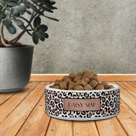 Chic Ro Guld Leopard Mönster Personlig Pet