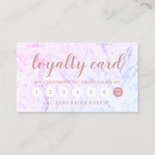 Chic ro guld typografi rosa marmor lojalitet